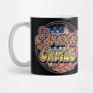 Flowers Graphic Brandi Proud Name 70s 80s 90s Vintage Styles Mug